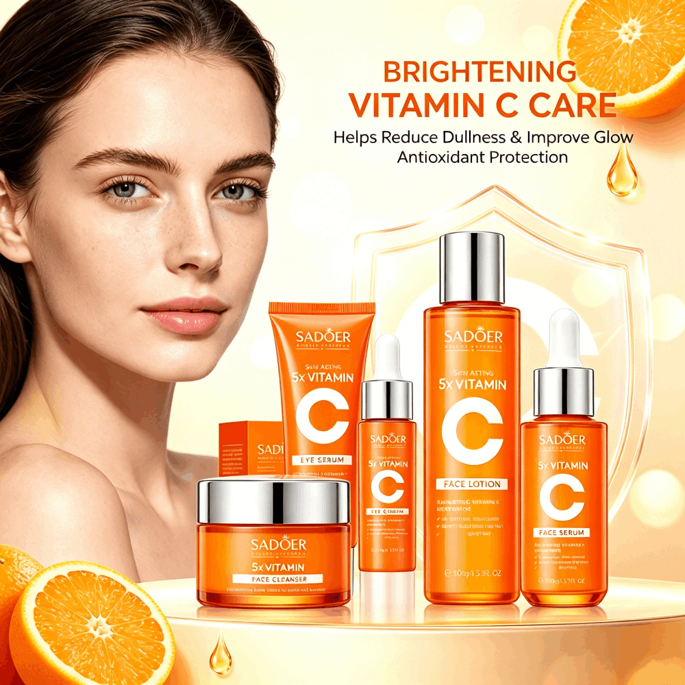 SADOER Kit Cura Viso 5X Vitami - Luxury Skincare Set recensione e prezzo